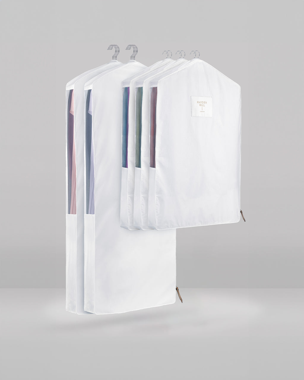 the hanging set which comprises of 2 long hanging bags and 3 short hanging bags