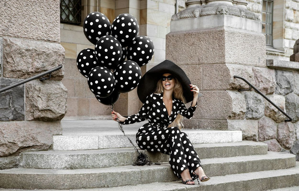 Black polka dots coord set  Black polka dot, Summer fashion outfits,  Trendy shirt designs