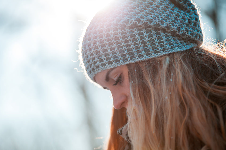 a woolen beanie hat