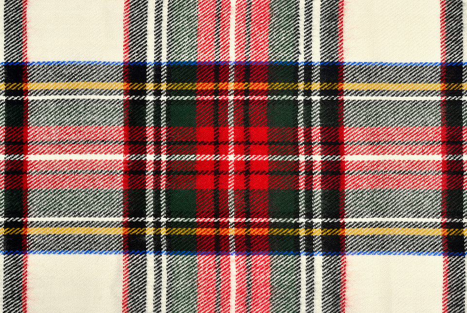 a swatch of Royal Stewart tartan