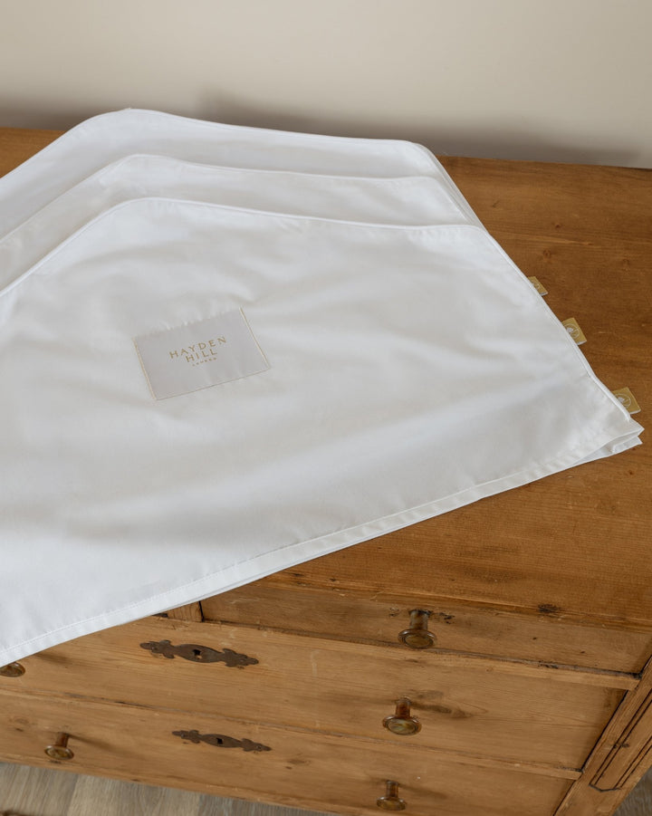 Organic Cotton Shoulder Dust Covers - Set of 3