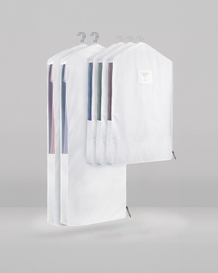 the hanging set which comprises of 2 long hanging bags and 3 short hanging bags