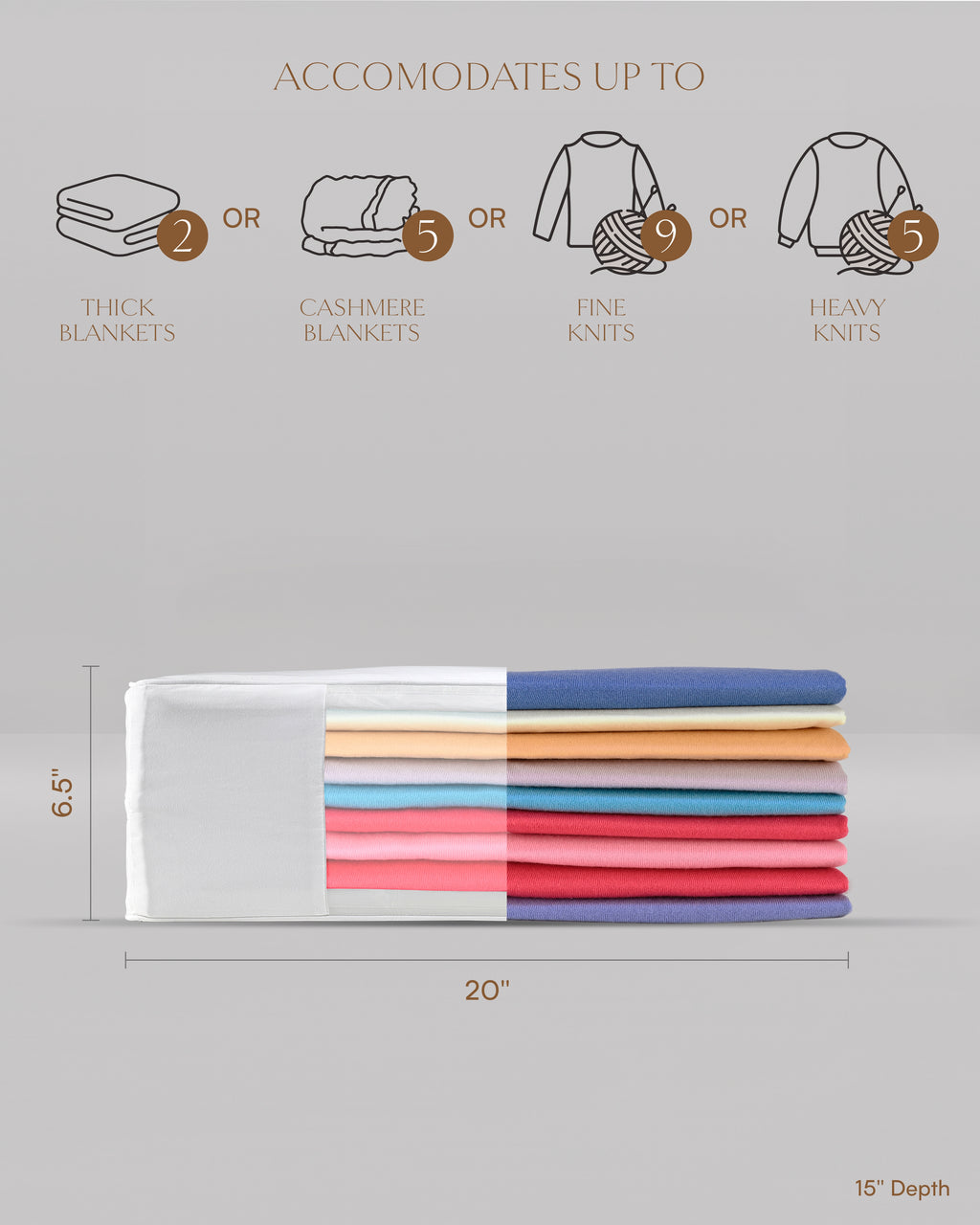 Double Extra Large Organic Cotton Storage Bag