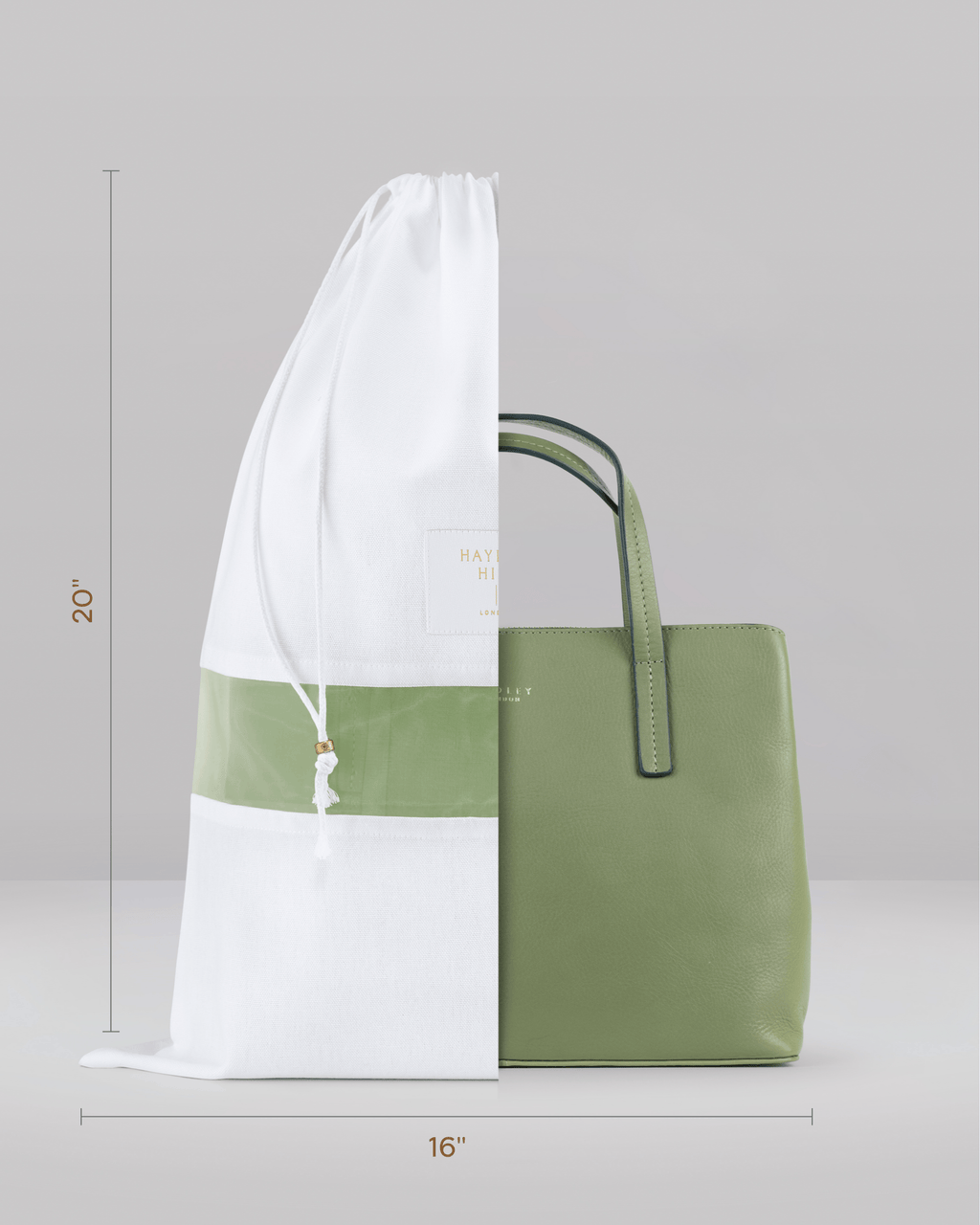 3 Medium Organic Cotton Dust Bags