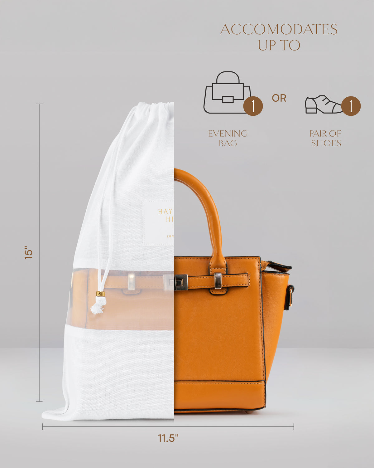 Hayden Hill Sacchetti di Polvere in Cotone Organico di Lusso per Borse - Confezione da 3 Piccole - Conservazione per Borse e Scarpe - Certificato Carbon Neutral Hayden Hill Sacchetti di Polvere in Cotone Organico di Lusso per Borse - Confezione da 3 Piccole - Conservazione per Borse e Scarpe - Certificato Carbon Neutral