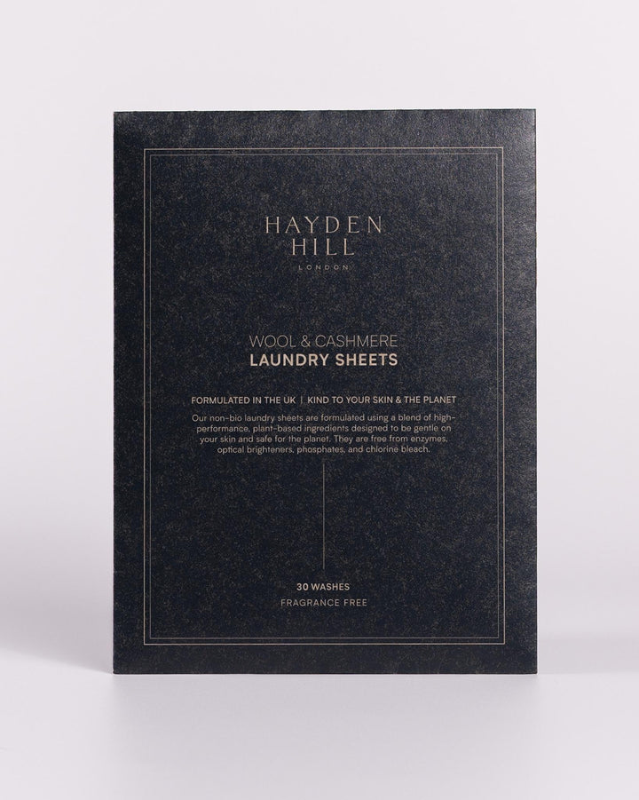 Laundry Sheets For Wool & Cashmere - Up to 30 Washes, Fragrance Free