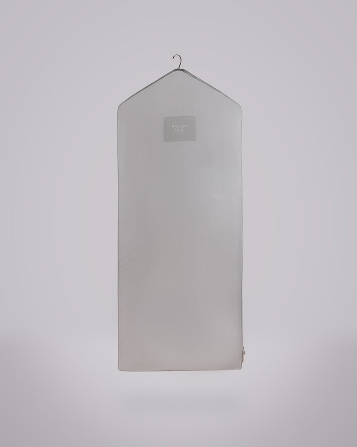 Long Organic Cotton Hanging Bag in Gray