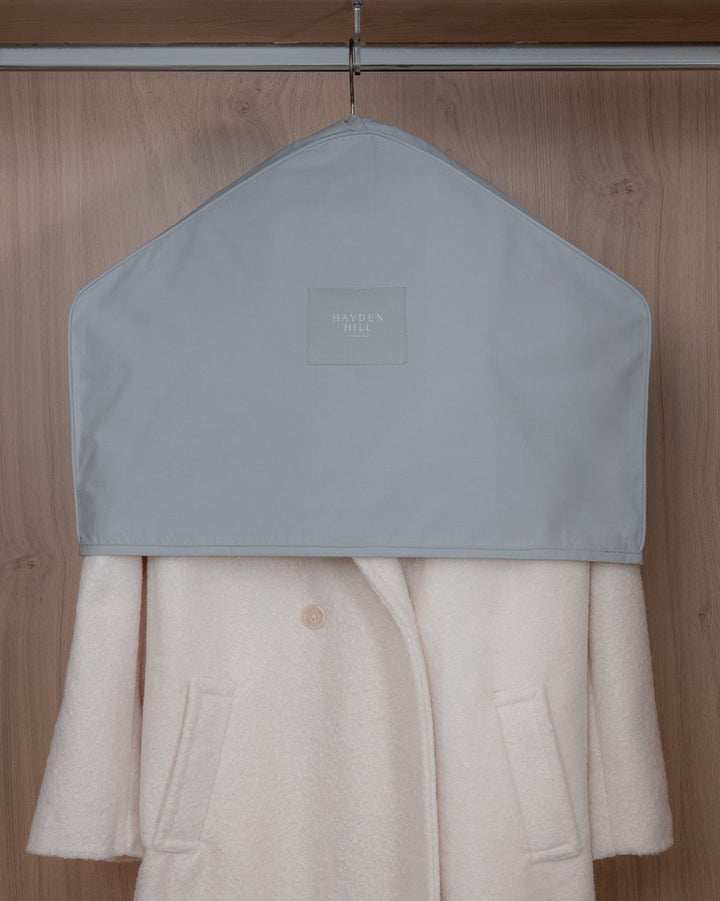 Organic Cotton Shoulder Dust Covers - Set of 3 in Gray