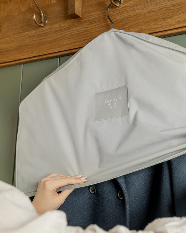 Organic Cotton Shoulder Dust Covers - Set of 3 in Gray