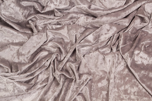 silver\gray colored crushed velvet fabric
